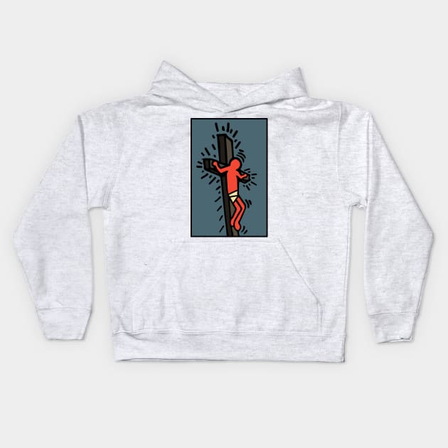 Jesus on the Cross | Seneh Design Co. Kids Hoodie by SenehDesignCo